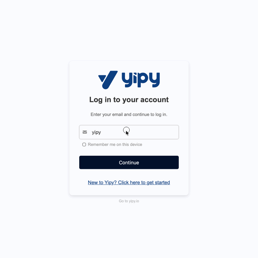 Logging in with a magic link