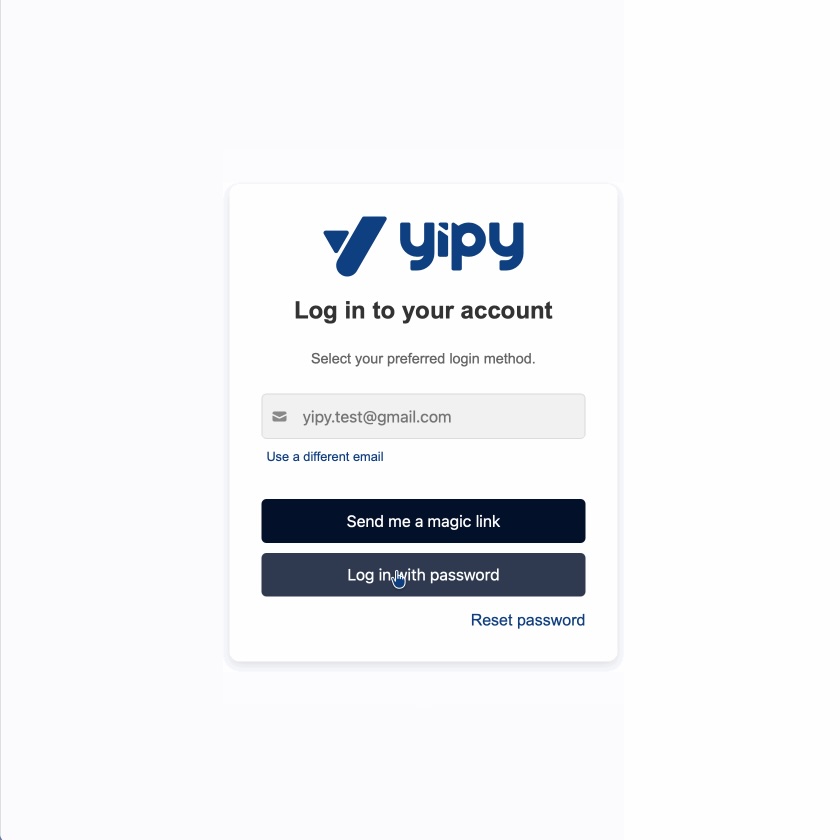 select login type form
